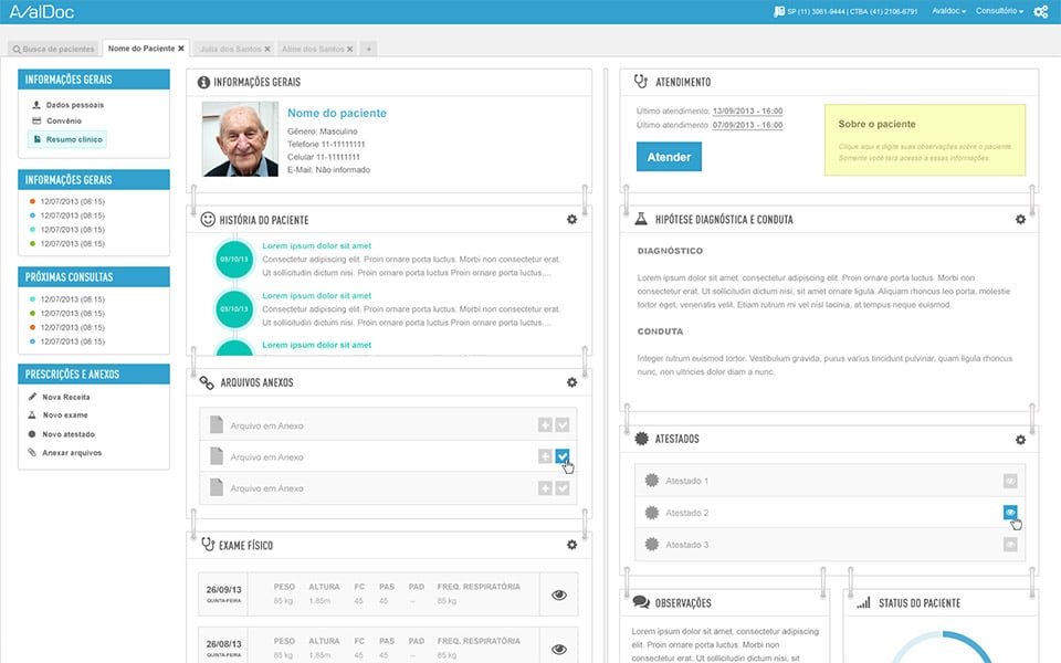 AvalDoc dashboard